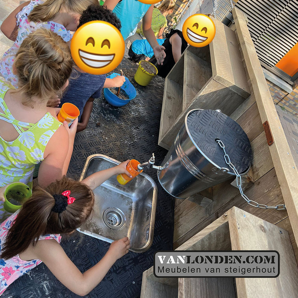 Steigerhouten kinder buitenkeuken Dex