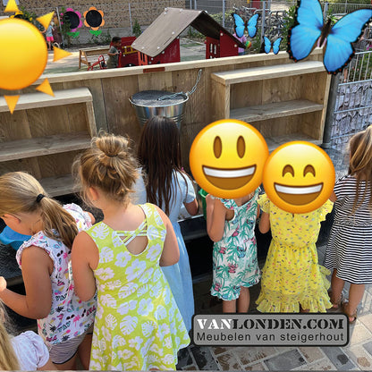 Steigerhouten kinder buitenkeuken Dex