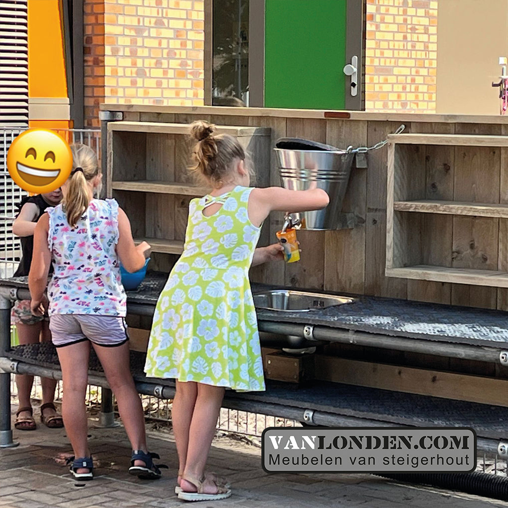 Steigerhouten kinder buitenkeuken Dex