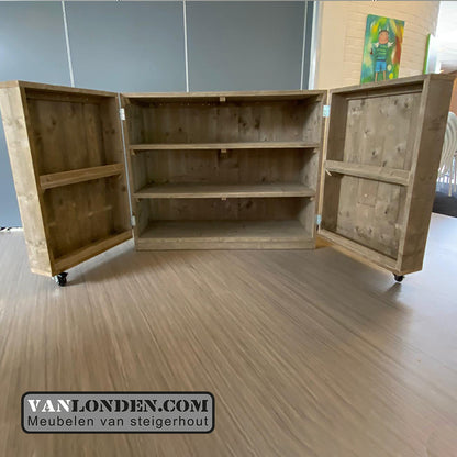 Steigerhouten knutselkast Nicole