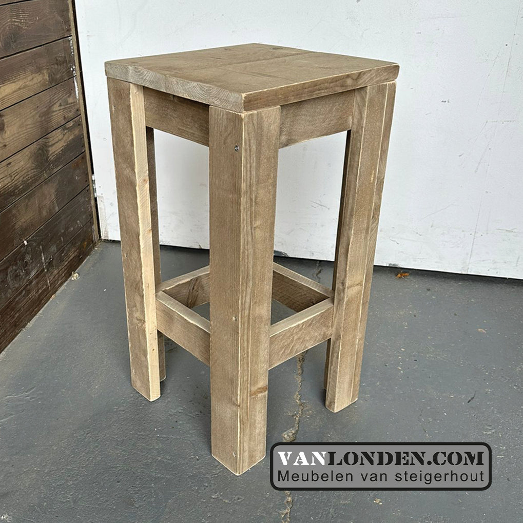 Steigerhouten krukje Fender