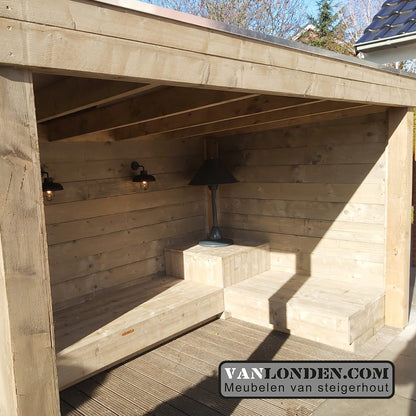 Steigerhouten lage overkapping Hidde