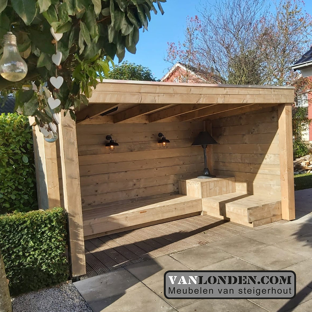 Steigerhouten lage overkapping Hidde