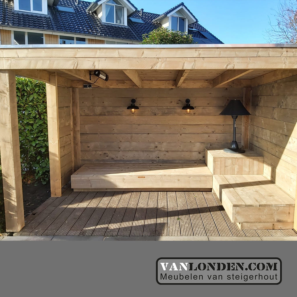 Steigerhouten lage overkapping Hidde