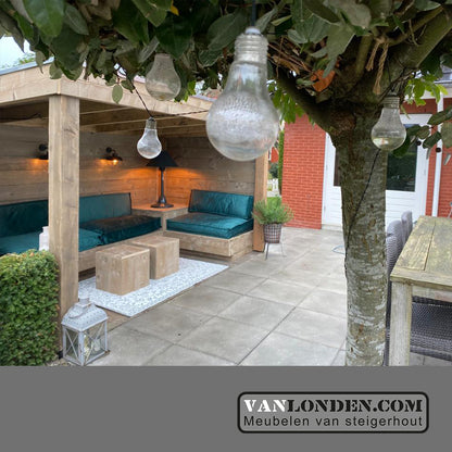 Steigerhouten lage overkapping Hidde