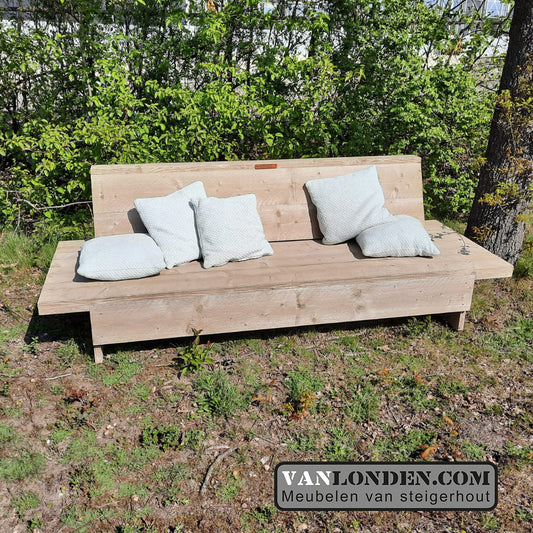 Steigerhouten lounge bank Joelle