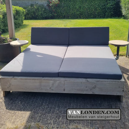 Steigerhouten loungebed Jessie