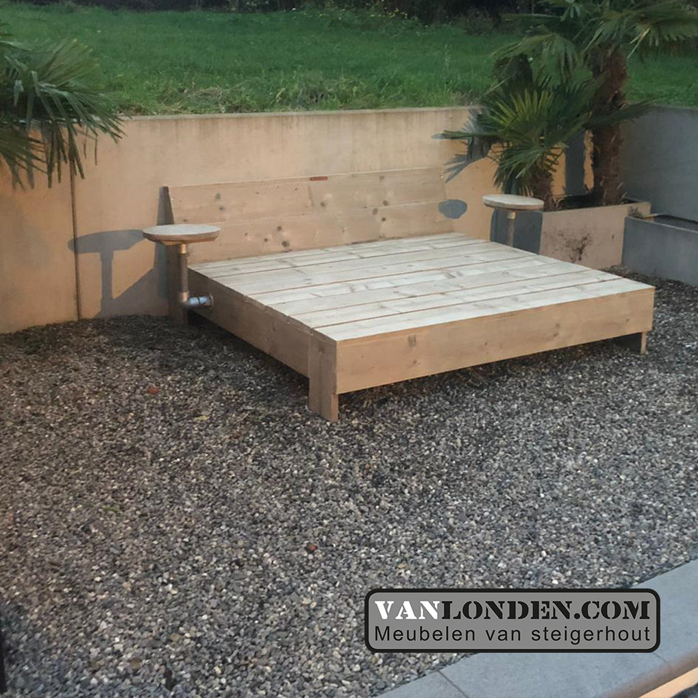 Steigerhouten loungebed Jessie