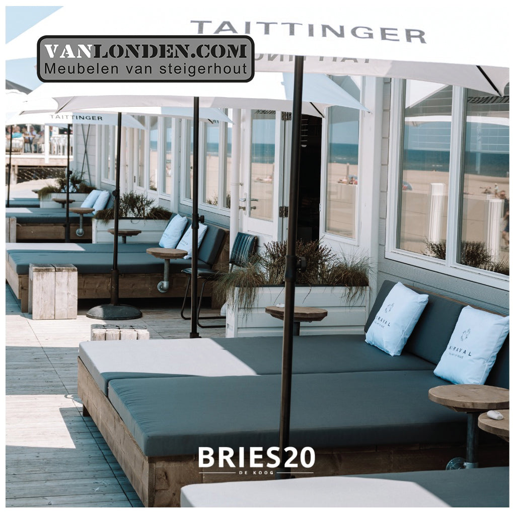 Steigerhouten loungebed Jessie