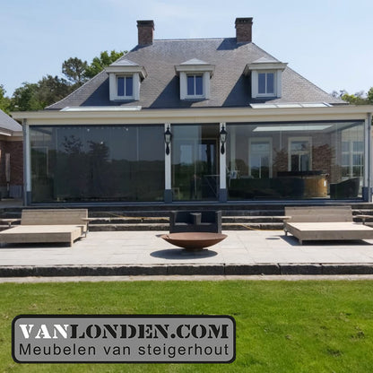 Steigerhouten loungebed Jessie