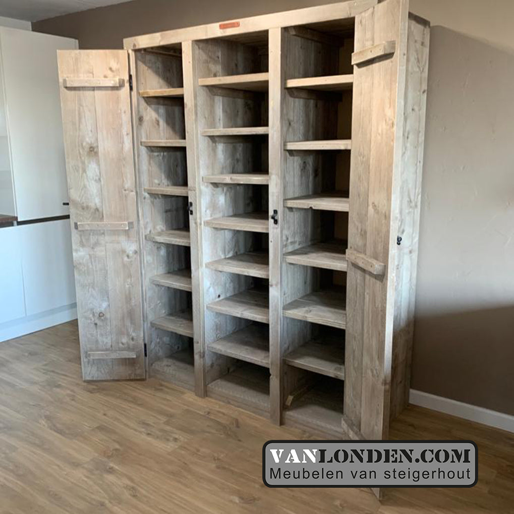 Steigerhouten opbergkast Ilonka