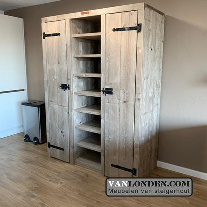 Steigerhouten opbergkast Ilonka