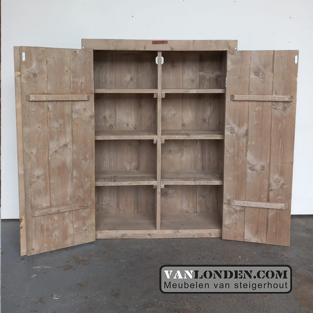 Steigerhouten opbergkast Lila