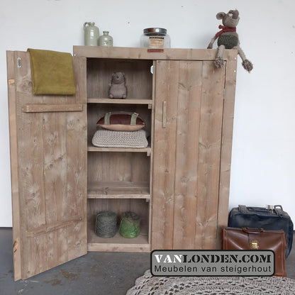 Steigerhouten opbergkast Lila