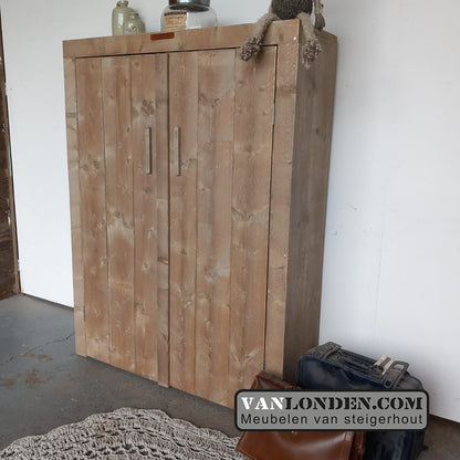 Steigerhouten opbergkast Lila