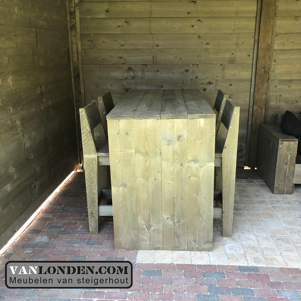 Steigerhout overkapping Sieb