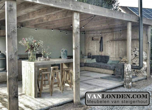 Overkapping Steigerhout