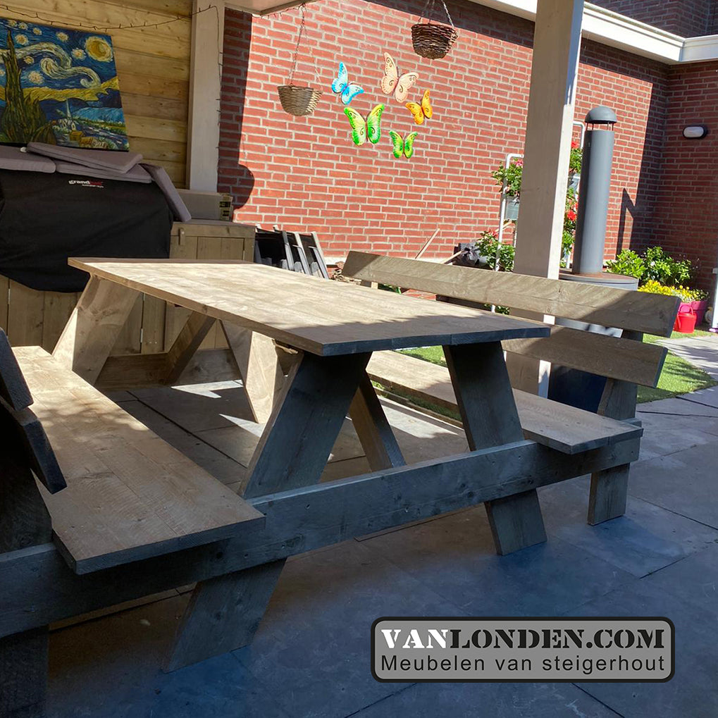 Steigerhouten picknicktafel Maxime