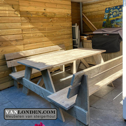 Steigerhouten picknicktafel Maxime