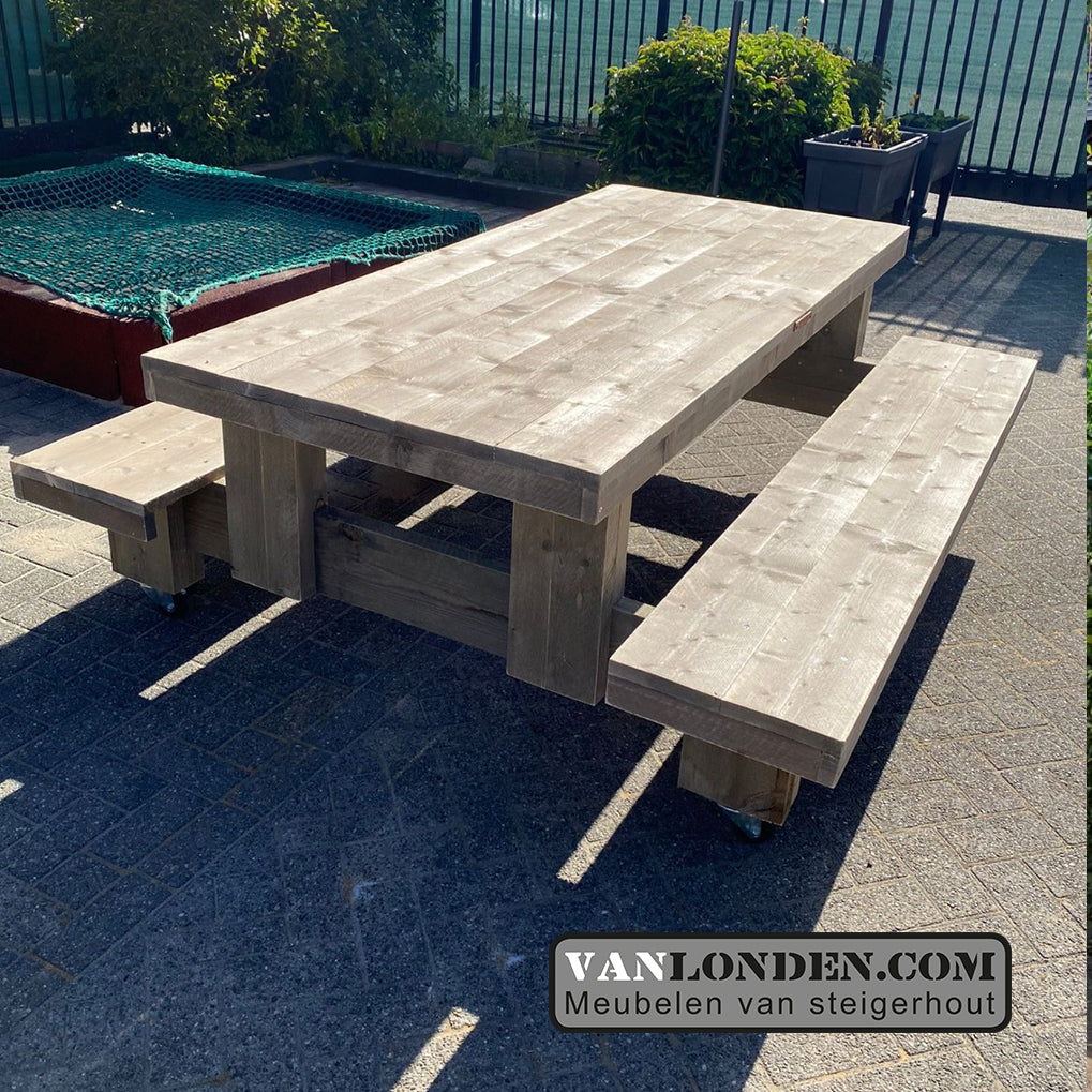 Steigerhouten picknicktafel Tanya