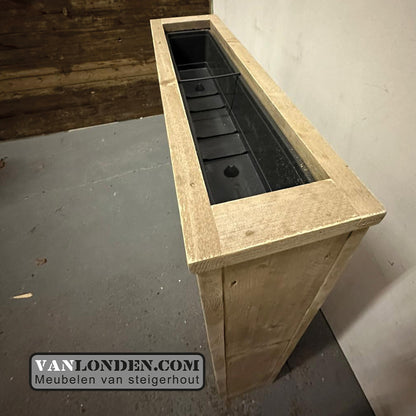 Steigerhouten plantenbak / roomdivider Wikke