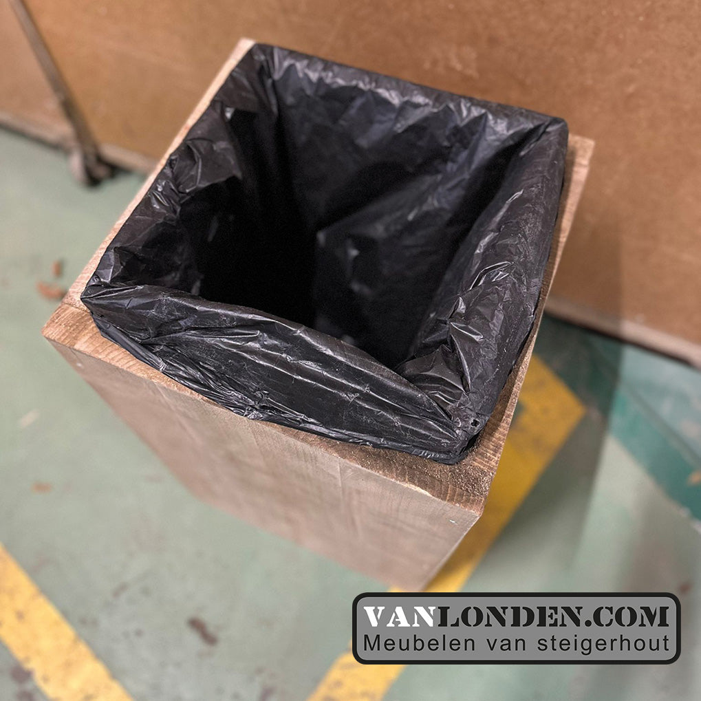 Steigerhouten prullenbak Paddy