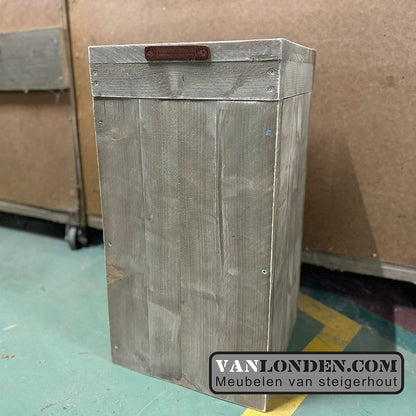 Steigerhouten prullenbak Paddy