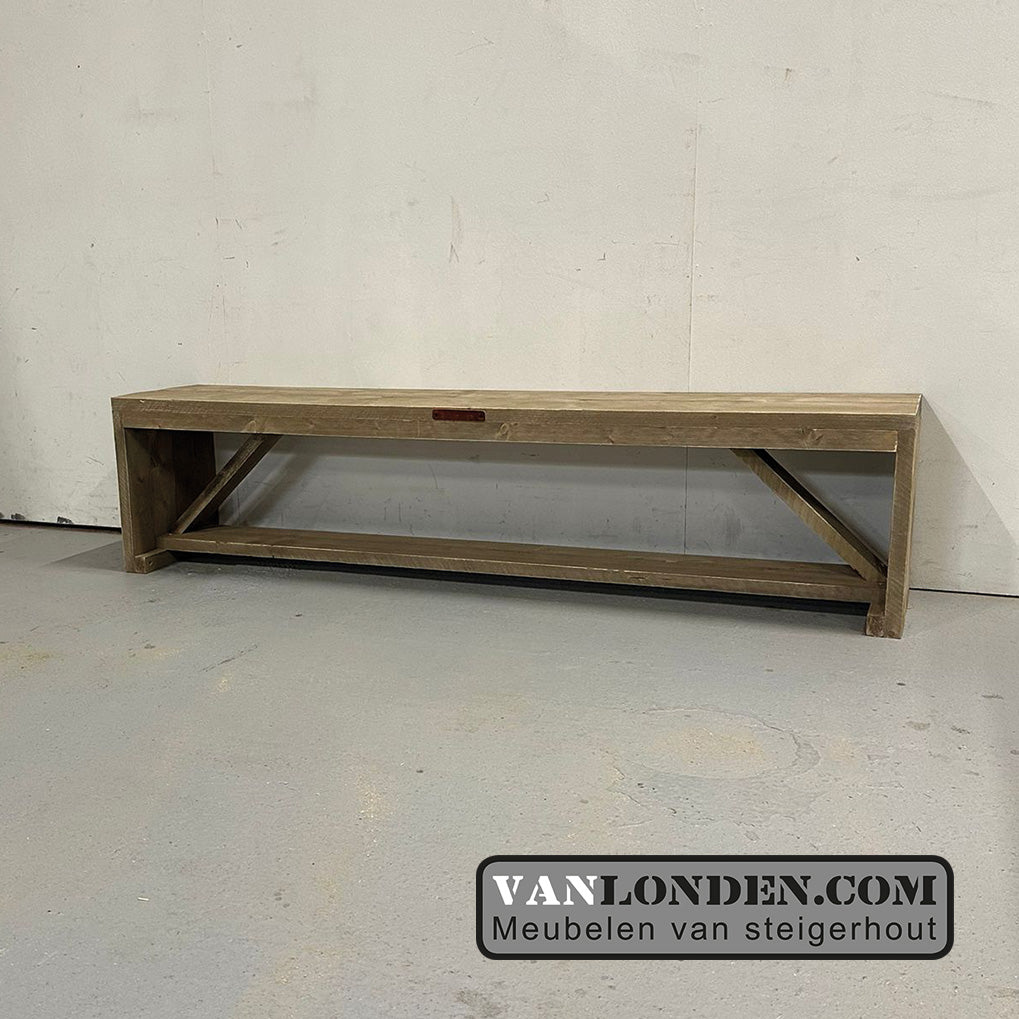 Steigerhouten side table - bankje Selena