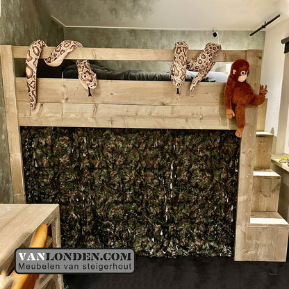 Steigerhouten slaap vide Bruce