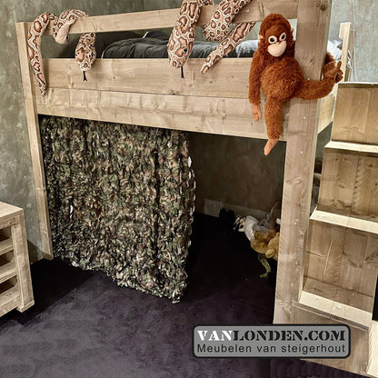 Steigerhouten slaap vide Bruce