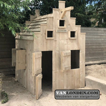 Steigerhouten speelhuis Jeroen