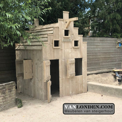 Steigerhouten speelhuis Jeroen