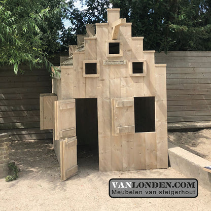 Steigerhouten speelhuis Jeroen