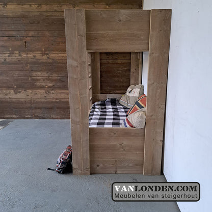 Steigerhouten stapelbed Adrie