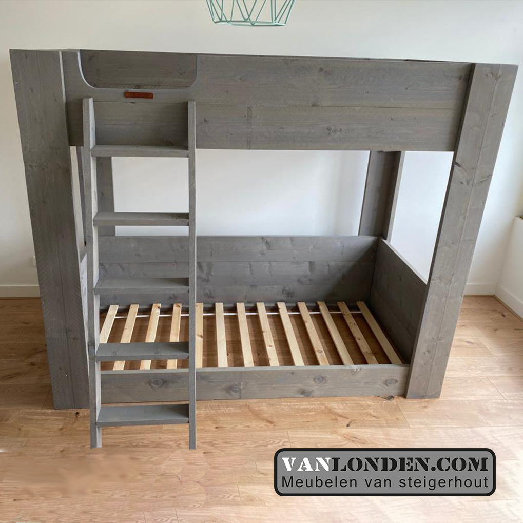 Steigerhouten stapelbed Diederik