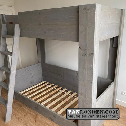 Steigerhouten stapelbed Diederik