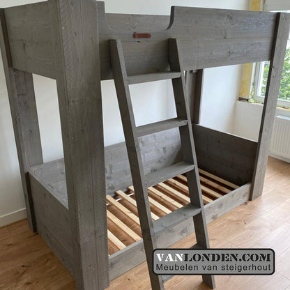 Steigerhouten stapelbed Diederik