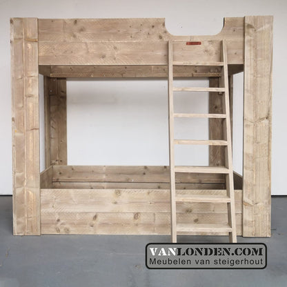 Steigerhouten stapelbed Dorus