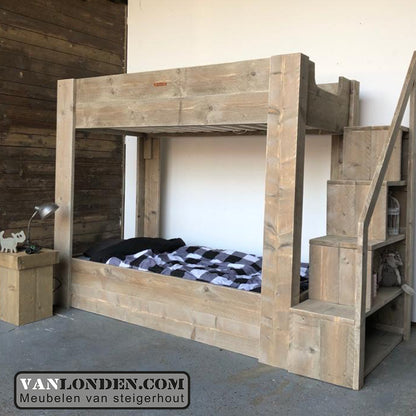 Steigerhouten stapelbed Liselore