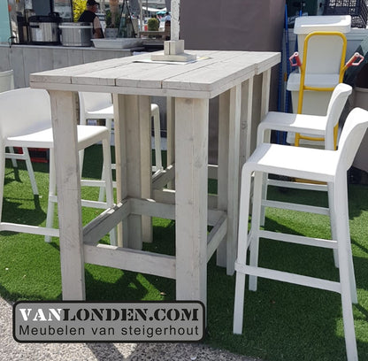 Steigerhouten statafel Benthe