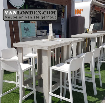 Steigerhouten statafel Benthe