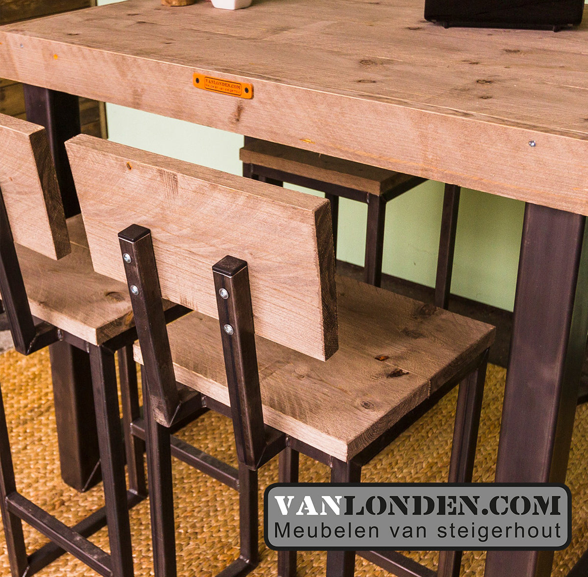 Industriële tafel Kjeld