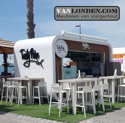 Steigerhouten statafel Benthe