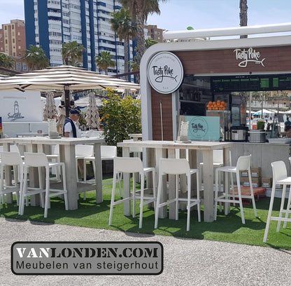 Steigerhouten statafel Benthe