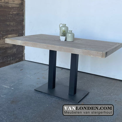 Steigerhouten tafeltje Arthur hoog