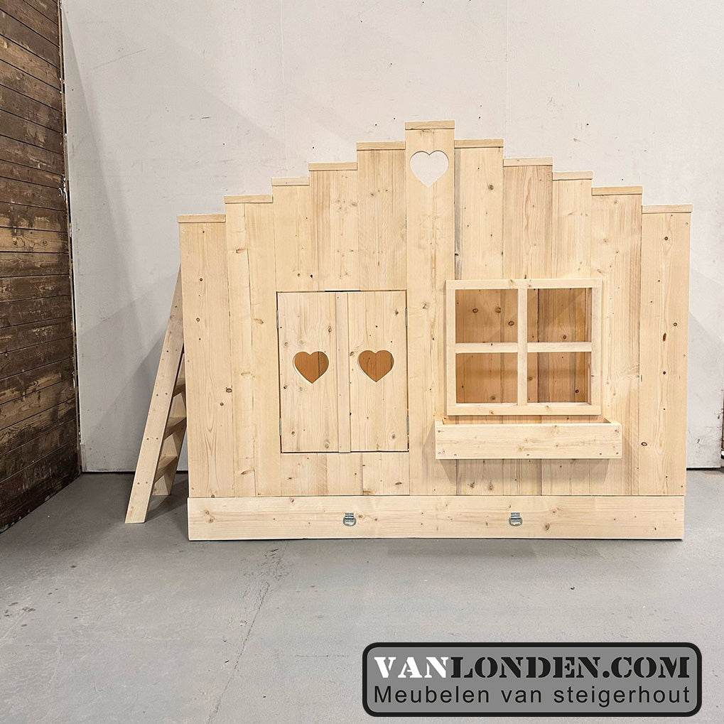 Steigerhouten trapgevel bed Tirza