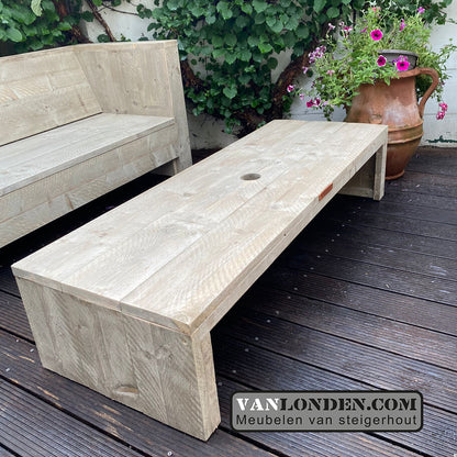 Steigerhouten tuinbank Alix