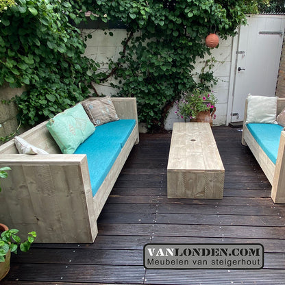 Steigerhouten tuinbank Alix