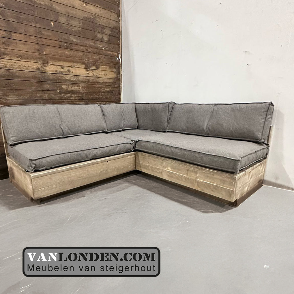 Steigerhouten hoekbank Maron