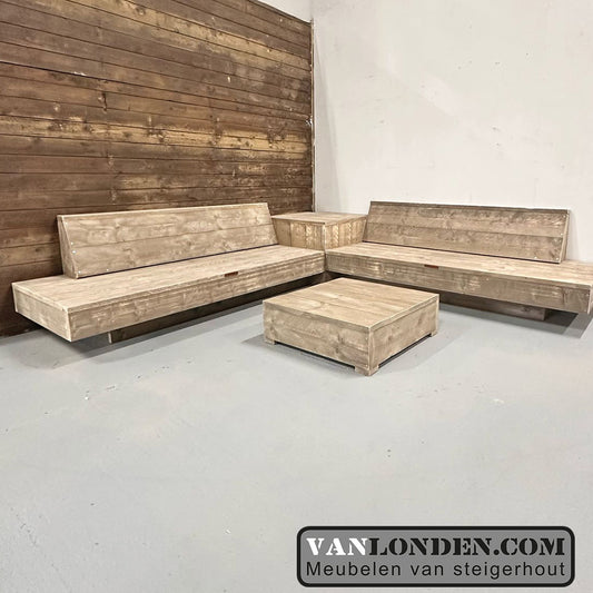 Steigerhouten tuinset Aaron